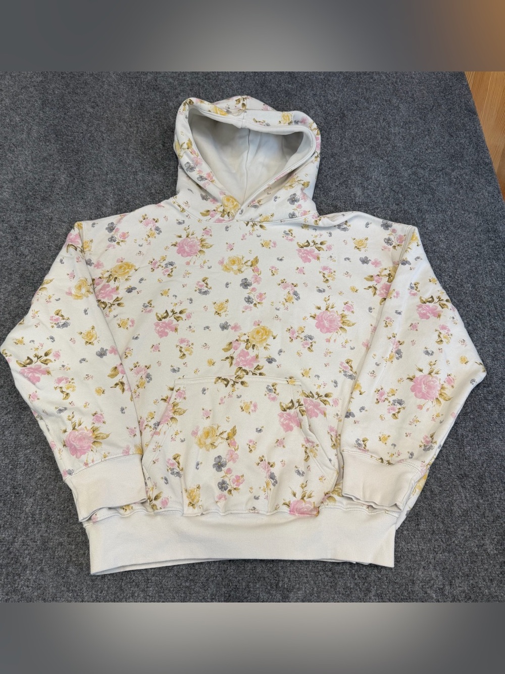 Wild Fable Floral Pullover Hoodie – Size XL